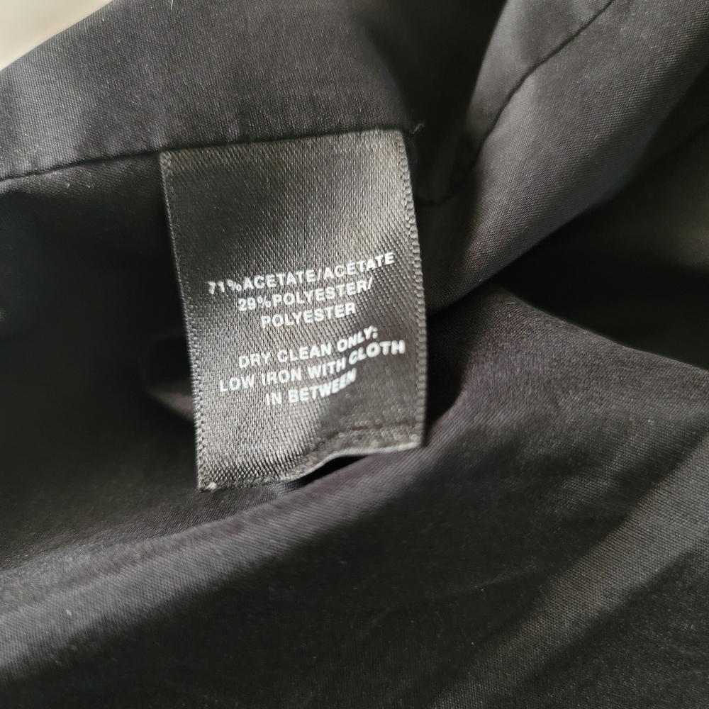 Lafayette‎ 148 Black Trench Coat Size 3X Jacket Pockets Open Blazer - Picture 4 of 5